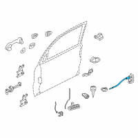 OEM Mercury Mariner Cable Diagram - 6L8Z-78221A01-AA