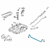 OEM 2018 Chevrolet Traverse Tank Strap Diagram - 84056805