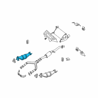 OEM Infiniti Three Way Catalytic Converter Diagram - 208B2-AC325