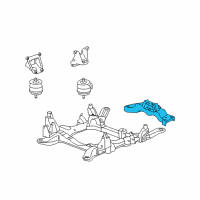 OEM 2008 Cadillac STS Transmission Mount Diagram - 25771880