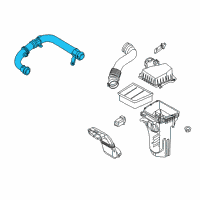 OEM Ford Fiesta Vent Hose Diagram - G2BZ-9F788-A