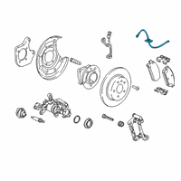 OEM 2014 Cadillac ELR Brake Hose Diagram - 39041641