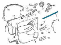 OEM 2022 Buick Encore GX Belt Weatherstrip Diagram - 42740494