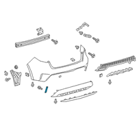 OEM 2020 Toyota Corolla Reflector Diagram - 81910-02200