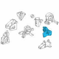 OEM 2013 Lexus CT200h INSULATOR, Engine Mounting Diagram - 12372-37190