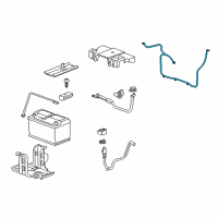 OEM 2012 Chevrolet Camaro Positive Cable Diagram - 22886824