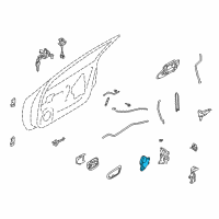 OEM 2001 Nissan Sentra Door Lock Actuator Motor, Front Right Diagram - 80552-AA21A