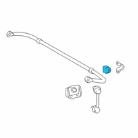 OEM 2019 Lexus RX450h Bush, Stabilizer, Rear Diagram - 48818-0E090