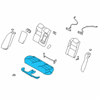 OEM 2022 Nissan Altima Cushion Assembly Rear Seat Diagram - 88300-6CC3A