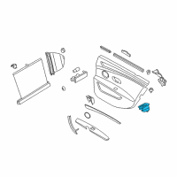 OEM 2010 BMW 550i Window Lifter Switch Diagram - 61-31-9-113-772