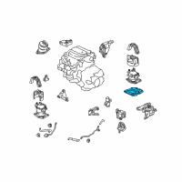 OEM Acura TSX Bracket, Engine Mounting Base (Upper) Diagram - 50685-TP1-A00
