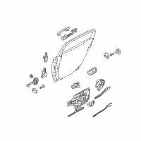 OEM 2004 Kia Amanti Door Latch Cable Diagram - 814703F000