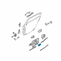 OEM 2006 Kia Amanti Front Door Inside Handle Assembly, Left Diagram - 826103B020