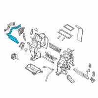 OEM 2013 Kia Rio Heater Core Assembly Diagram - 971381W000