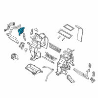 OEM 2017 Kia Rio Mode Actuator Motor Assembly Diagram - 971541W000