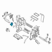 OEM 2017 Kia Rio Temperature Actuator Diagram - 971591W000