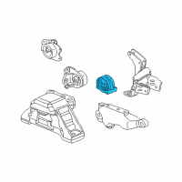 OEM 2005 Saturn Vue Rear Transmission Mount Diagram - 22716366