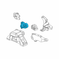 OEM 2007 Saturn Vue Front Transmission Mount Diagram - 22716367