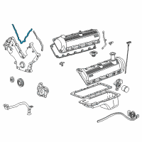 OEM 2002 Lincoln Blackwood Front Cover Gasket Diagram - XL1Z-6020-BA