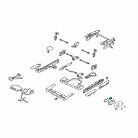 OEM 1998 Cadillac Seville Switch Asm-Driver Seat Lumbar Control Diagram - 25684951