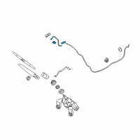 OEM Hyundai Hose Assembly-Rear Washer Diagram - 98950-2S111