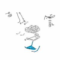 OEM 2006 Chevrolet Malibu Strap Kit-Fuel Tank Diagram - 22706426