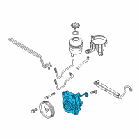 OEM 2008 BMW Z4 Power Steering Pump Diagram - 32-41-7-837-884