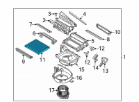 OEM 2019 Kia Niro EV Cabin Filter Assembly Diagram - 97133G2000