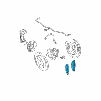 OEM 2007 Chevrolet Equinox Rear Pads Diagram - 19168900