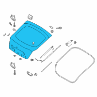 OEM Kia Stinger Panel Assembly-Tail Gate Diagram - 73700J5020