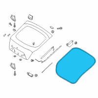 OEM 2020 Kia Stinger Weatherstrip-Tail Gate Opening Diagram - 87321J5000