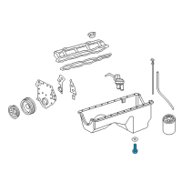 OEM 2001 Ford E-350 Super Duty Drain Plug Diagram - E9TZ-6730-B