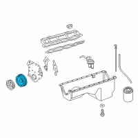 OEM 1995 Ford E-350 Econoline Pulley Diagram - F2TZ6A312B