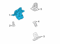 OEM 2018 Buick Envision Latch Diagram - 13537996