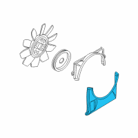 OEM Mercury Lower Shroud Diagram - 4L2Z-8146-BC