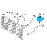 OEM BMW 540d xDrive Coolant Expansion Tank Diagram - 17-13-8-610-654