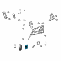 OEM Lexus GX460 Switch Assy, Fold Seat Diagram - 84190-60130-B0