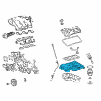 OEM 2010 Lexus ES350 Pan Sub-Assy, Oil Diagram - 12101-31130