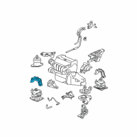 OEM Honda Accord Stopper, FR. Engine Mount (AT) Diagram - 50835-SDA-A02