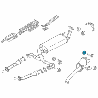 OEM 2021 Nissan Armada Mounting Assembly-Exhaust, Rubber Diagram - 20650-AF40A