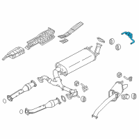 OEM 2017 Infiniti QX80 Mounting Assy-Exhaust Diagram - 20731-1LA0A