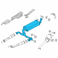 OEM 2022 Nissan Armada MUFFLER Assembly - Exhaust Main Diagram - 20100-6JF0E