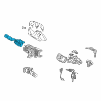 OEM Acura Switch Assembly, Lighting & Turn Diagram - 35255-STK-A01