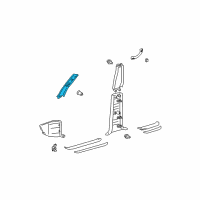OEM 2004 Toyota 4Runner Windshield Pillar Trim Diagram - 62211-35080-B0