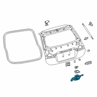 OEM Toyota Lock Assembly Diagram - 69350-47042
