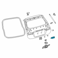 OEM Lexus Switch Assembly, Back Door Diagram - 84840-72010