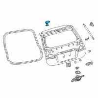 OEM 2014 Toyota Prius Hinge Diagram - 68810-47011