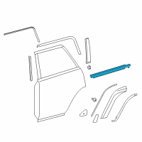 OEM 2018 Toyota 4Runner Belt Molding Diagram - 75721-35021