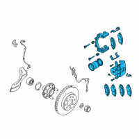 OEM 2009 Pontiac G3 Caliper Diagram - 96475174