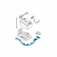 OEM 2012 Nissan Sentra Cable Assembly-Battery To STARTOR Motor Diagram - 24110-9AA0A